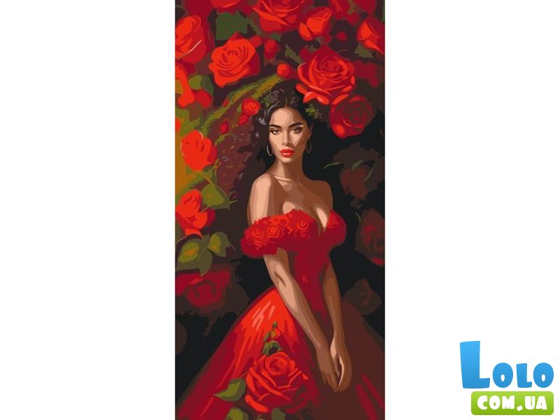 Картина по номерам Соблазн в красном, Art Craft (40х80 см)