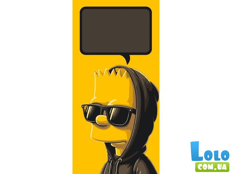 Открытка по номерам Барт Симпсон, Art Craft (40х80 см)