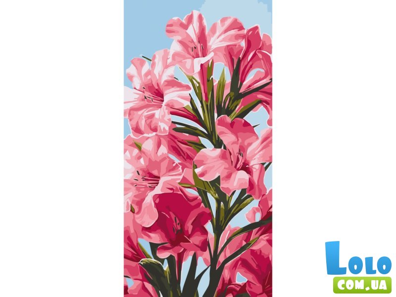 Картина по номерам Розовые цветы, Art Craft (40х80 см)