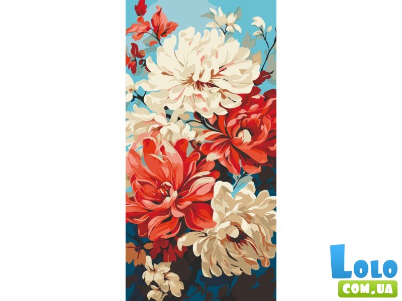 Картина по номерам Георгины, Art Craft (40х80 см)