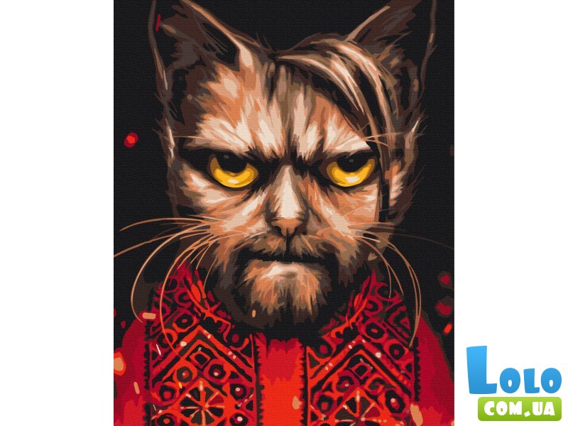 Картина по номерам Кот Усик ©Марианна Пащук, Brushme (40х50 см)