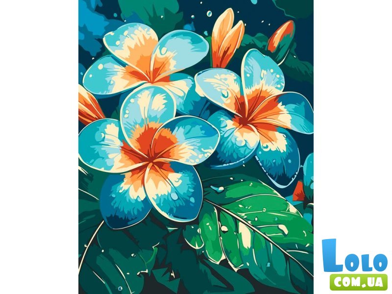Картина по номерам Плюмерии, Art Craft (40х50 см)