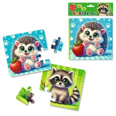 Мягкие пазлы Енот и ежик, Vladi Toys, 25 эл.