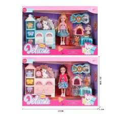 Кукла с мебелью и домашними питомцами (в ассортименте)