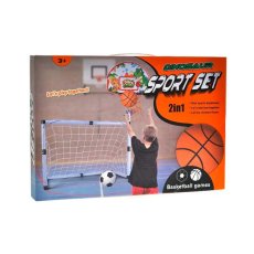 Футбольные ворота с баскетбольным кольцом 2 в 1