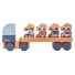 Деревянный тягач с машинками, Cubika