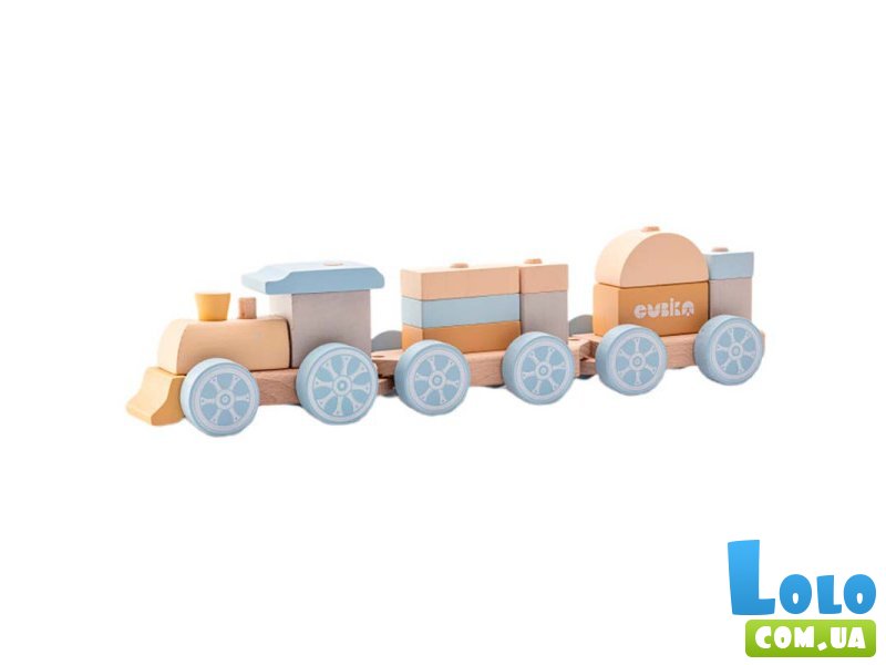 Деревянный поезд Радужный экспресс, Cubika