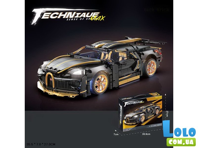 Конструктор Спортивная машина (J2020), 1368 дет.