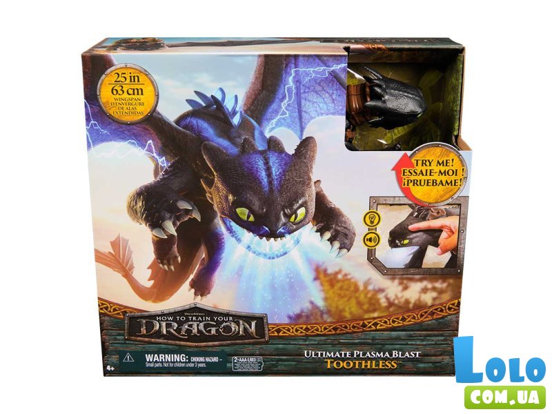 Фигурка дракон Беззубик дышет огнем, Spin Master