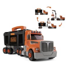 Конструктор Грузовик Блэк Деккер с краном и инструментами, Smoby (360912), 60 дет.