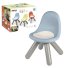 Стул детский со спинкой Life, Smoby (серо-голубой)