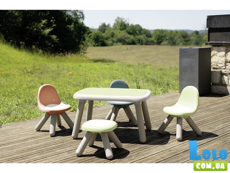 Стол детский Life, Smoby (зелено-серый)
