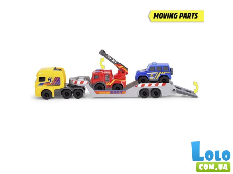Грузовик Мерседес со спасательными машинами, Dickie Toys