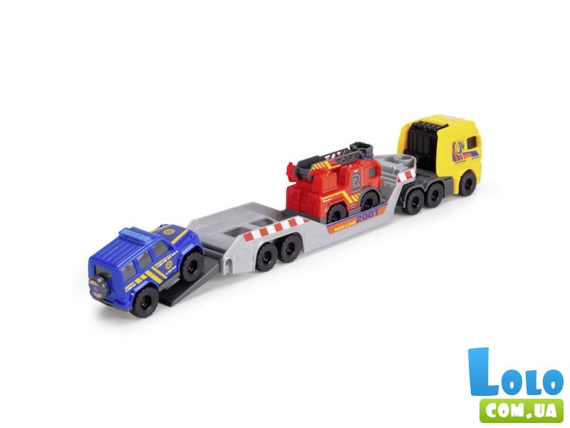 Грузовик Мерседес со спасательными машинами, Dickie Toys