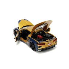 Машина металлическая Шевроле Корвет с фигуркой Росомахи, Jada