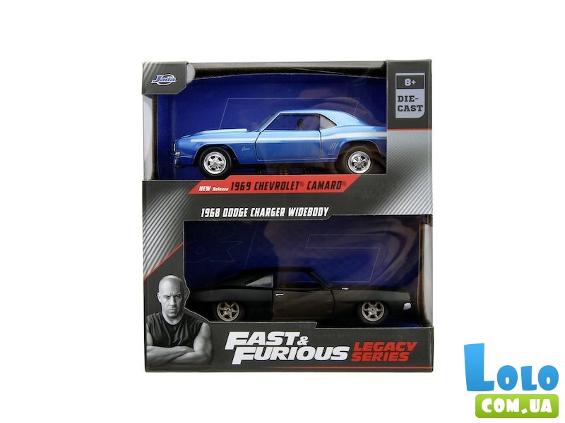 Набор металлических машин Додж Чаржер и Шевроле Камаро, Jada
