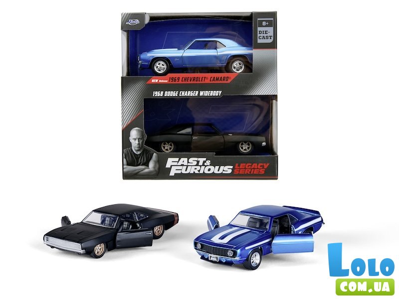 Набор металлических машин Додж Чаржер и Шевроле Камаро, Jada