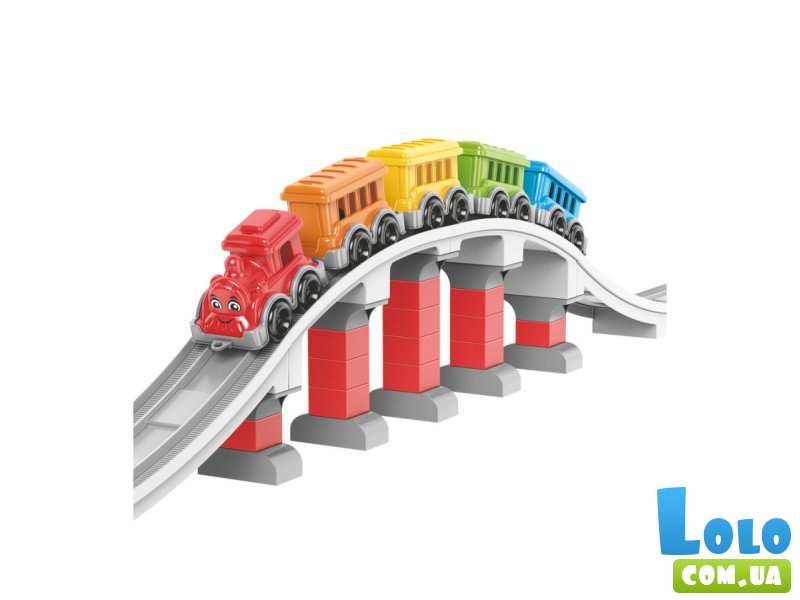 Конструктор Железная дорога, ТехноК (1300), 59 дет.