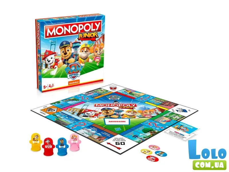 Настольная игра Paw Patrol Монополия Юниор, Winning Moves