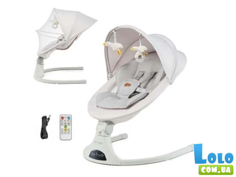 Шезлонг-качалка Tulsy, Kinderkraft (beige)