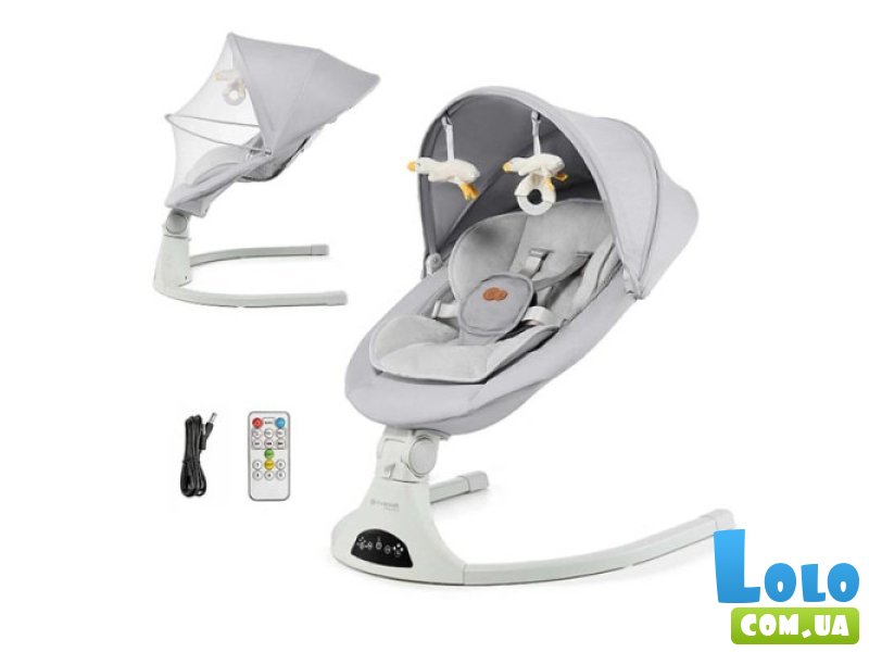 Шезлонг-качалка Tulsy, Kinderkraft (gray)