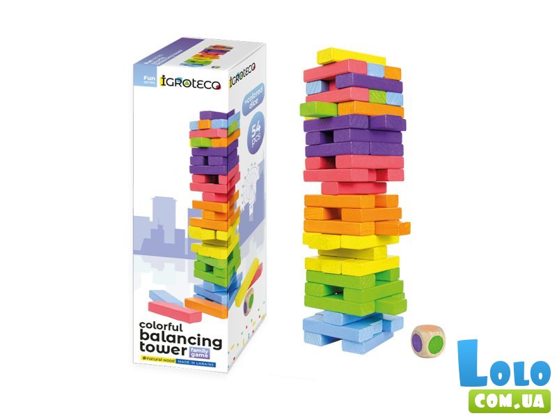 Настольная игра Башня Балансир - Дженга, Igroteco