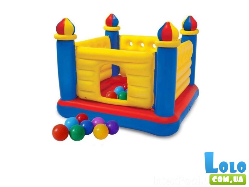 Детский надувной батут Замок, Intex