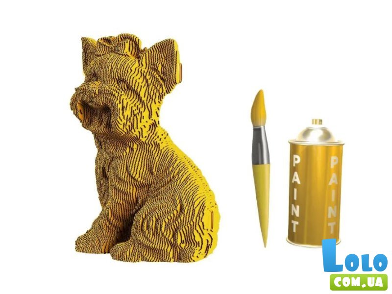 Картонный 3D пазл Йоркширский терьер, Cartonic, 126 эл.