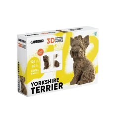 Картонный 3D пазл Йоркширский терьер, Cartonic, 126 эл.