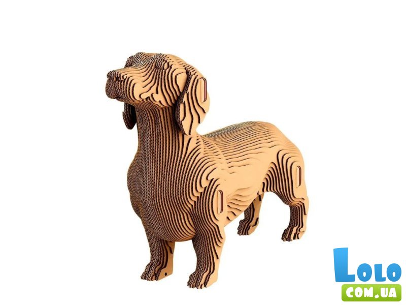 Картонный 3D пазл Такса, Cartonic, 72 эл.