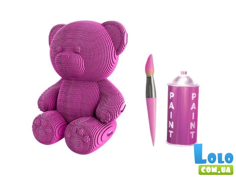 Картонный 3D пазл Мишка, Cartonic, 61 эл.