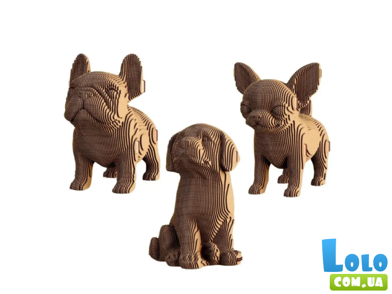 Картонный 3D пазл Щенки, Cartonic, 227 эл.