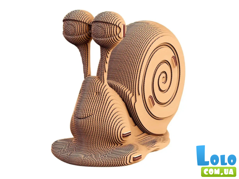 Картонный 3D пазл Улитка, Cartonic, 61 эл.