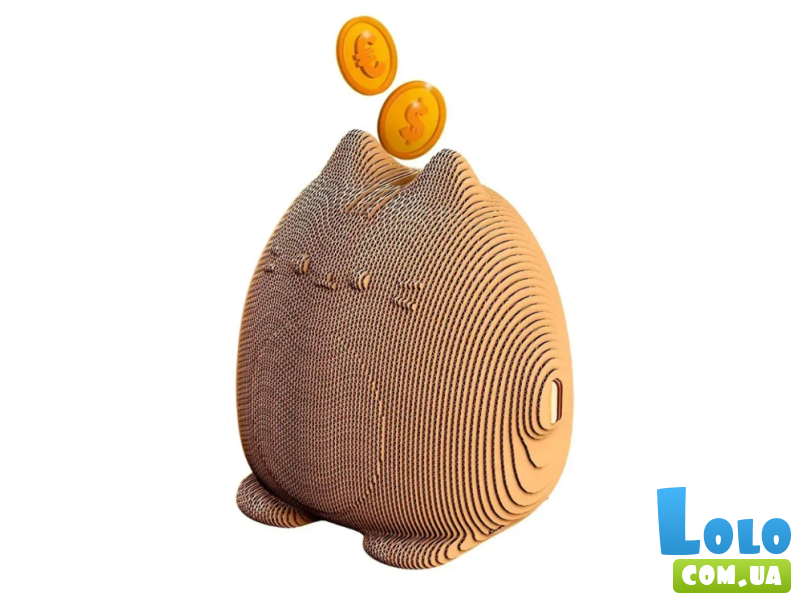 Картонный 3D пазл Кот копилка, Cartonic, 98 эл.
