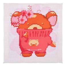 Набор для творчества вышивка крестом Медвежонок в свитерке, Strateg