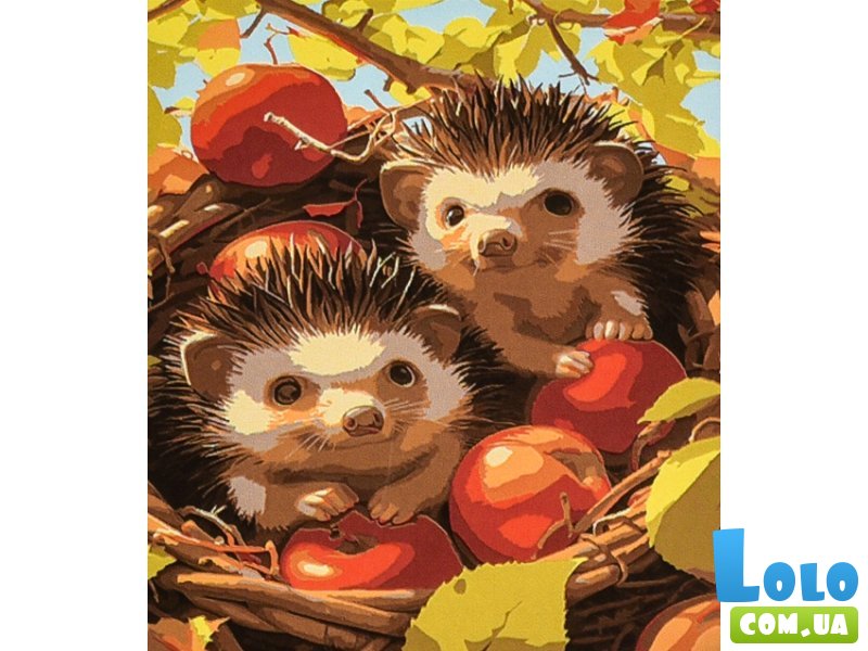 Картина по номерам Осенние друзья, Strateg (30х40 см)