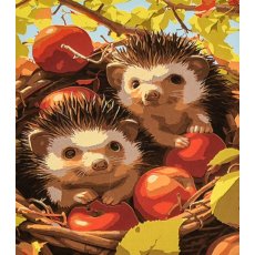 Картина по номерам Осенние друзья, Strateg (30х40 см)