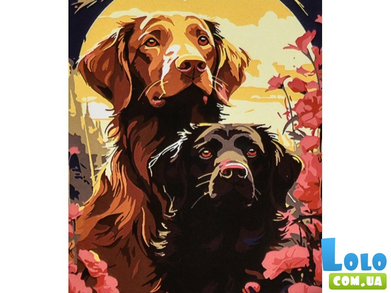 Картина по номерам Друзья, Strateg (30х40 см)