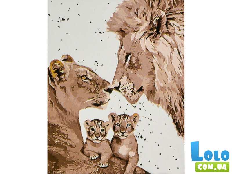 Картина по номерам Семья, Strateg (30х40 см)