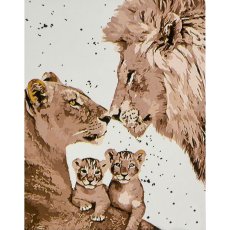 Картина по номерам Семья, Strateg (30х40 см)