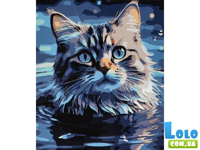 Картина по номерам Нежный мурчик, Strateg (30х40 см)