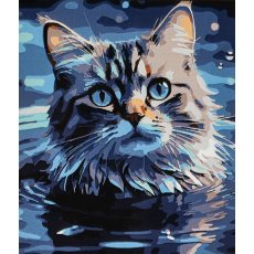Картина по номерам Нежный мурчик, Strateg (30х40 см)