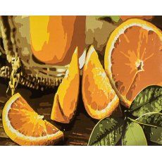 Картина по номерам Цитрусовое настроение, Strateg (30х40 см)