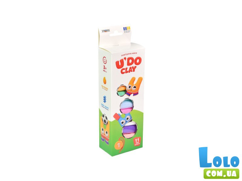 Набор для творчества U'DO Clay, Strateg (11 шт.)