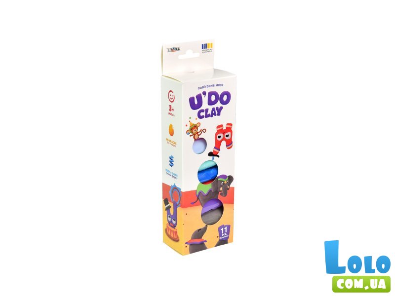 Набор для творчества U'DO Clay, Strateg (11 шт.)
