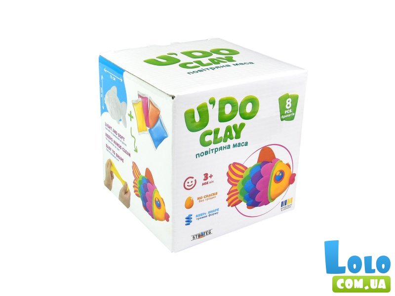 Набор для творчества Лепка. Рыбка U'DO Clay, Strateg