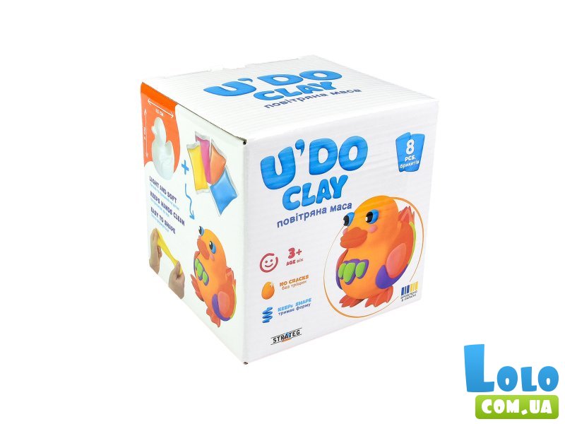 Набор для творчества Лепка. Утенок U'DO Clay, Strateg