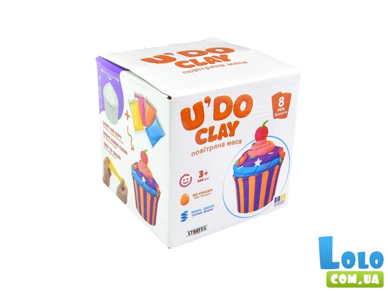 Набор для творчества Лепка. Кекс U'DO Clay, Strateg