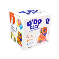 Набор для творчества Лепка. Котик U'DO Clay, Strateg