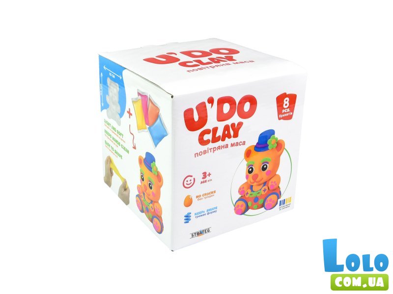 Набор для творчества Лепка. Медведь U'DO Clay, Strateg